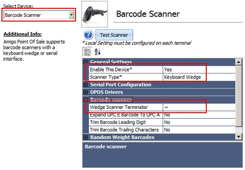 Keyboard Wedge Barcode Scanner Configuration