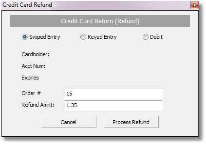 Credit Card Refund