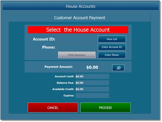 Customer Account Payment