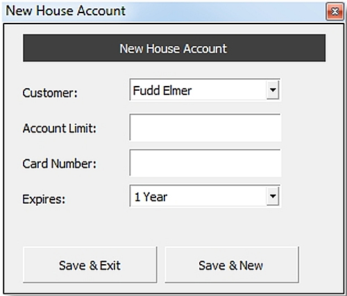 New House Account