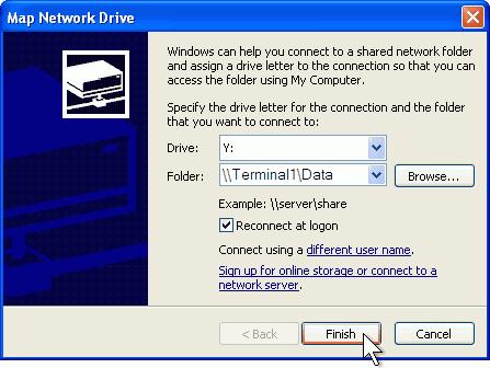 Map Network Drive