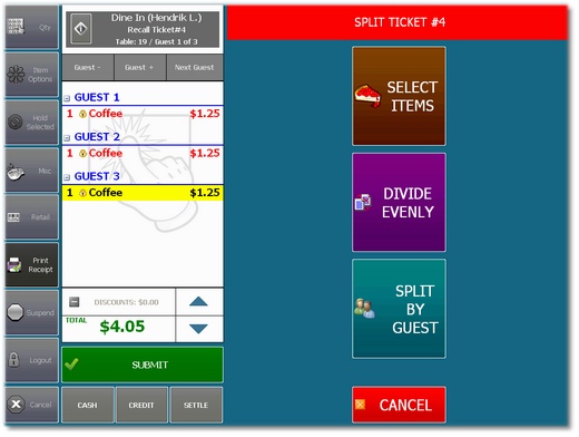 Split Method Selection