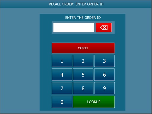 Order Recall Lookup