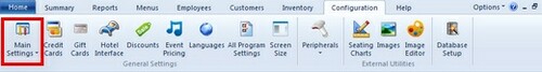 Back Office > Configuration > Main Settings