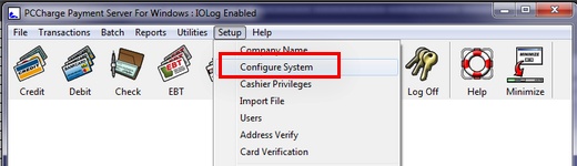 <br>
Setup > Configure System