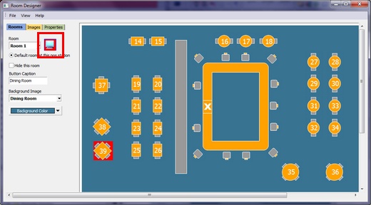 Seating Chart Designer in preview mode