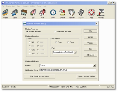 Advanced Modem Settings