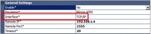 TCP/IP Communications Settings