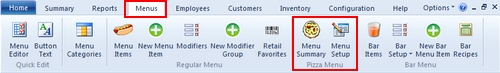 Select New Menu Item from the Menus > Pizza Menu Group
