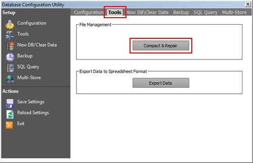 Database Compact & Repair