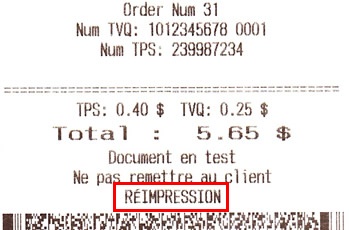 <br>
Copy of Customer Receipt Reprinted from Main Screen, Manager Screen or Back Office