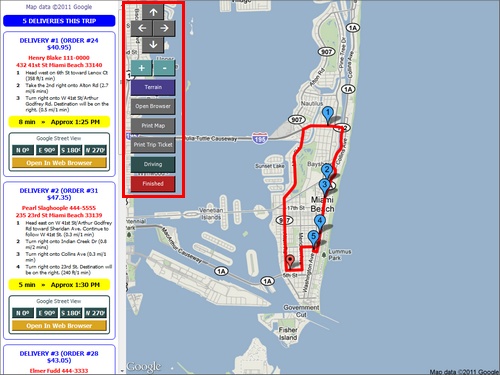 <br>
Google Map Options (Terrain Map Type)