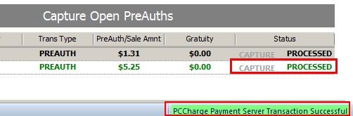 Transaction Progress and Results