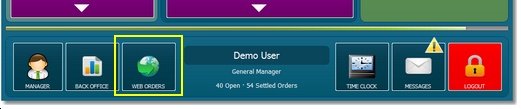 Web Orders Button