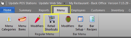 Back Office Retail Shortcuts