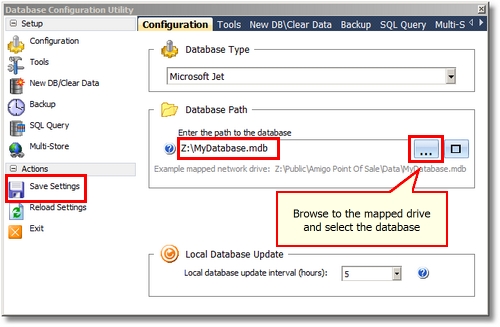 Database Configuration Utility