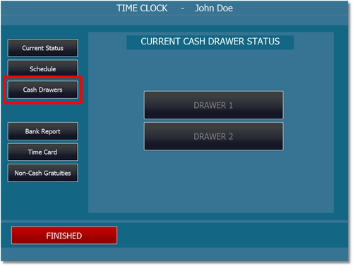 Cash Drawer Selection
