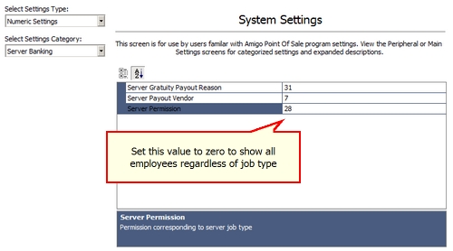 Back Office > Configuration > All Program Settings