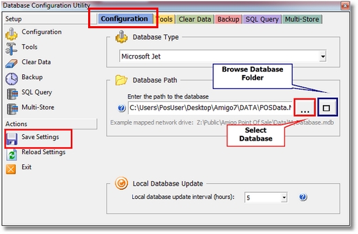 Database Path